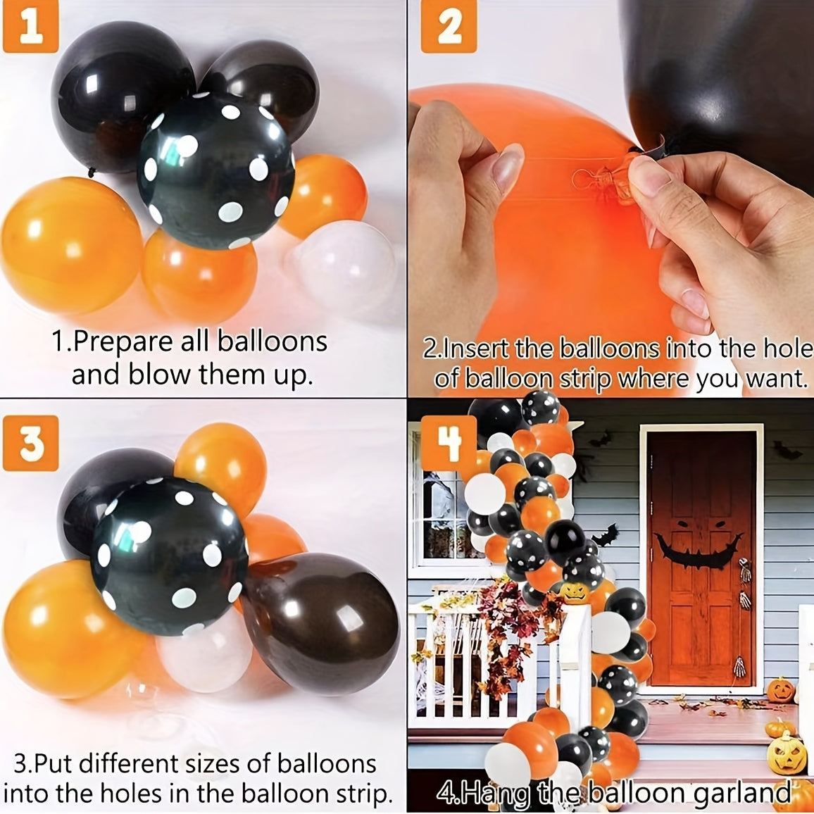 Halloween Balloon Arch Party Decoration Set