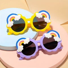 Rainbow Round Sunglasses for Street Photography Party