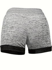 Cow Head Print Drawstring Casual Shorts for Spring & Summer