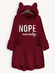 Big Pocket Hoodie Casual Long Sleeve Fleece Hoodies Sweatshirt