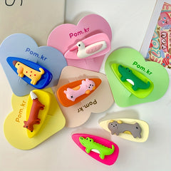 Cartoon Animal Hair Clip Candy Edge Hair Clip Accessories