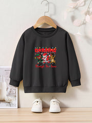 Dabbing Through The Snow Santa Sweatshirt Kids Christmas Halloween
