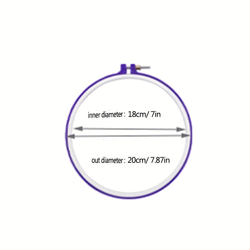 Multicolor Embroidery Hoop for Crafts DIY Cross Stitch Stand