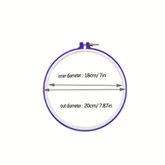 Multicolor Embroidery Hoop for Crafts DIY Cross Stitch Stand