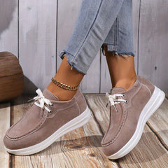 Women's Lightweight Casual Walking Shoes Low Top Lace Up Outdoor Travel Shoes