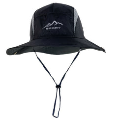 Mesh Hollow UV Protection Boonie Hat Wide Brim Fishing Sun Hat