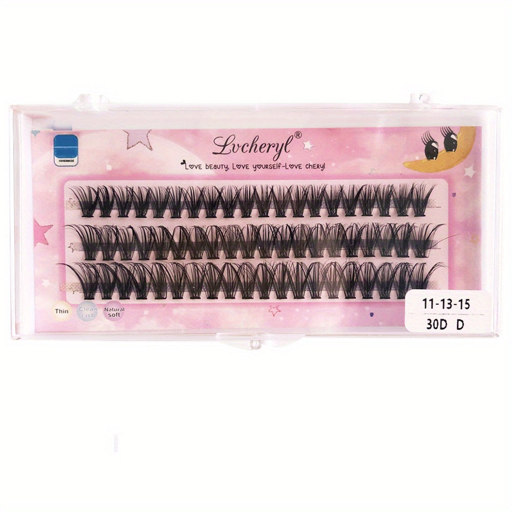 60pcs Faux Mink Lash Clusters D Curl DIY Eyelash Extension 9-16mm