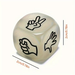 2pcs Funny Luminous Dice for Guessing Game and Drinking, Party Bar