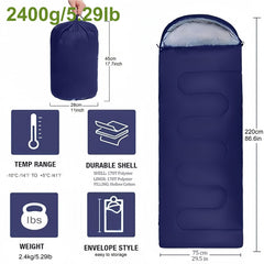 Winter Camping Waterproof Sleeping Bag for Men Women with Compression Bags