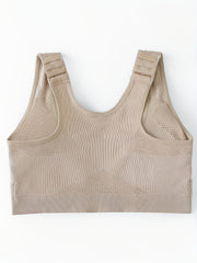 Front Buckle Sports Bra Comfy & Breathable Tank Bra