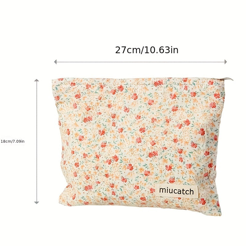 Fairy Floral Pattern Comestic Bag Makeup Pouch Toiletry Organizer