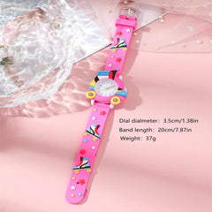 Pink Skate Shoes Casual Sports Watch