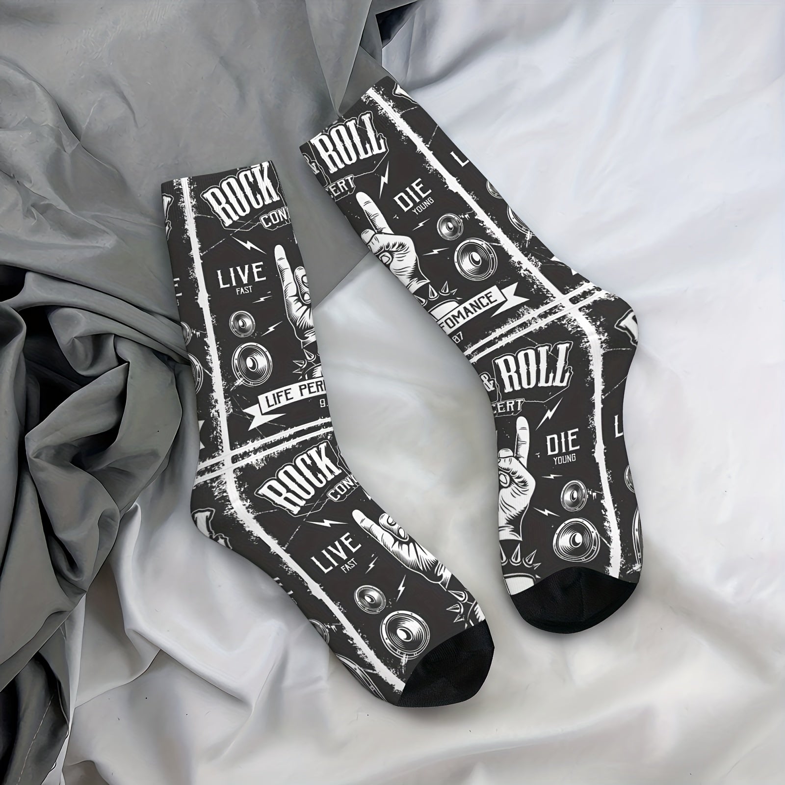 Men's Funny Retro Compression Mid calf Socks