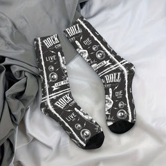 Men's Funny Retro Compression Mid calf Socks