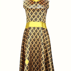 Anime Print Cosplay Dress Stand Collar Costume Women's Clothing