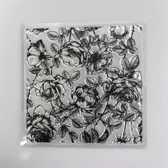 Flower Background Plate Stamps Stencils DIY Scrapbook Decorative Craft Embossing