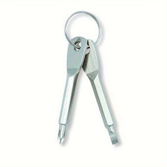 Slotted Cross Screwdriver Keychain for Camping Hiking Bag