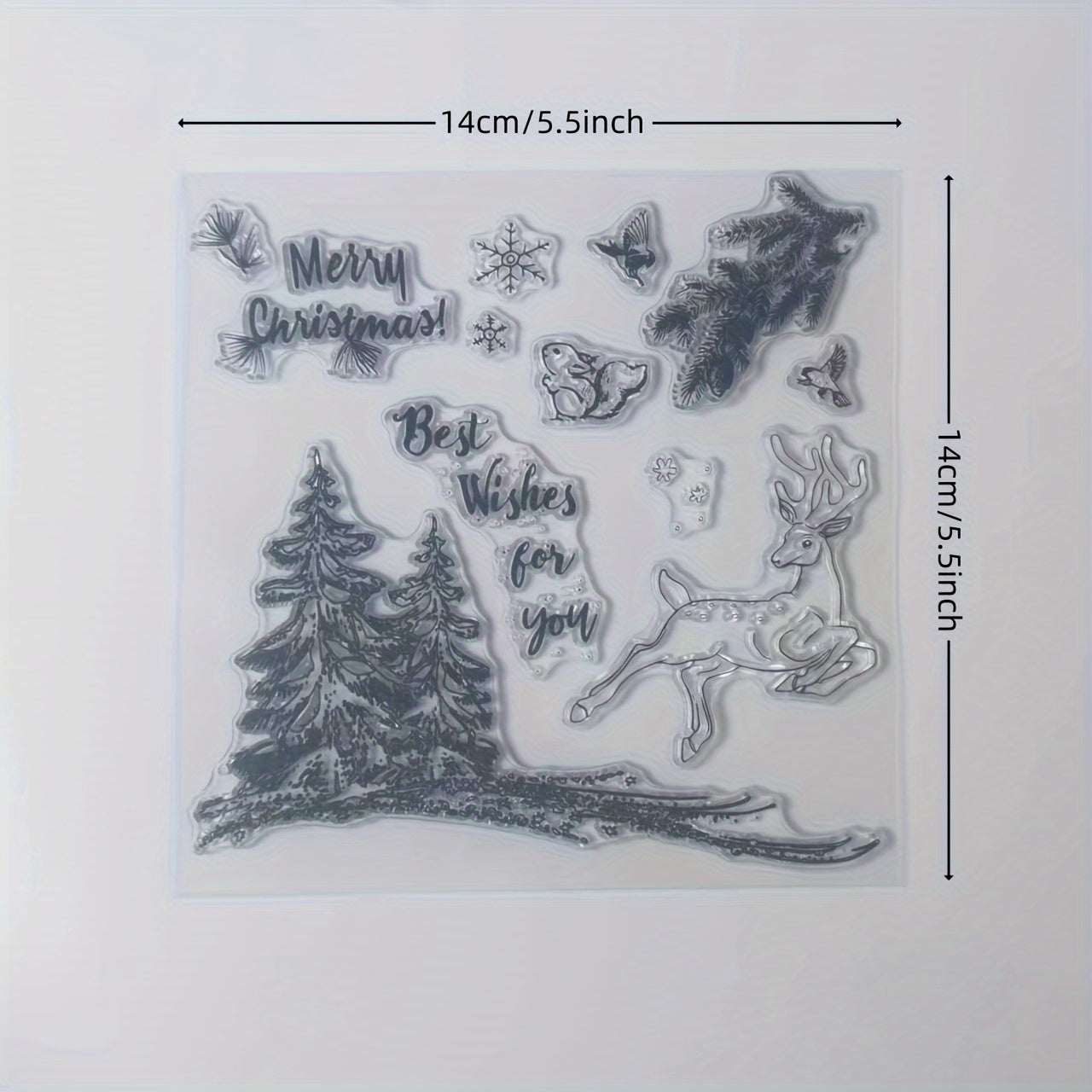 Christmas Series Transparent Stamp for DIY Scrapbook Decoration