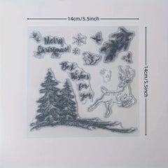 Christmas Series Transparent Stamp for DIY Scrapbook Decoration