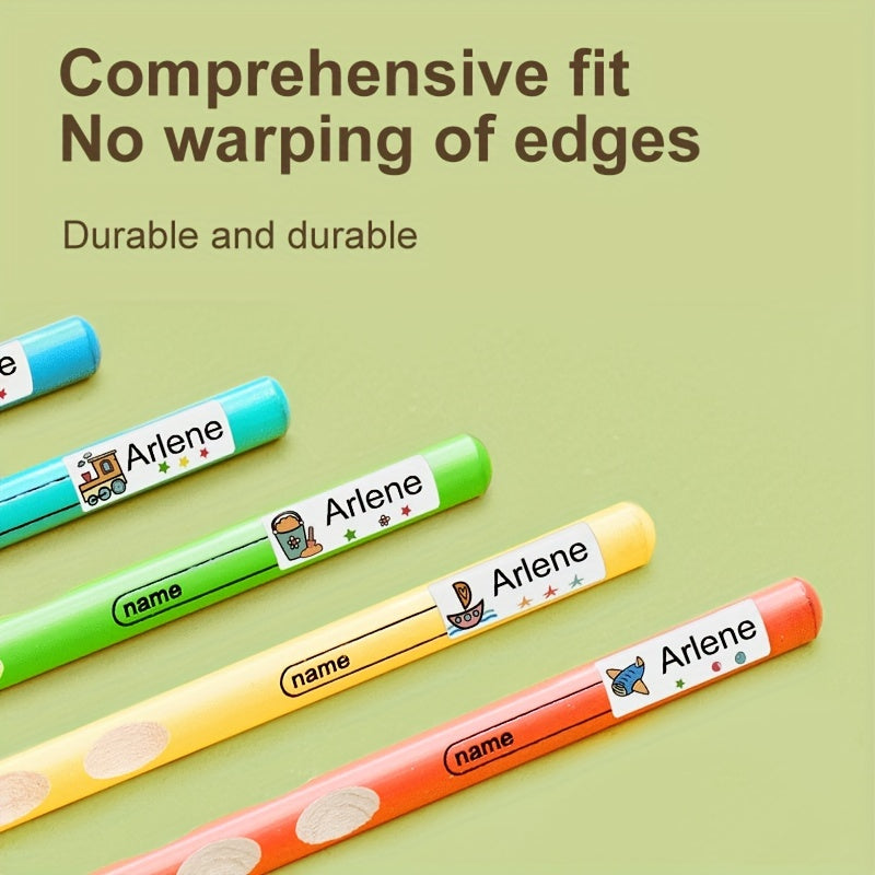 Personalized Waterproof Self-adhesive Name Sticker, Student School Label