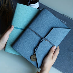 A555 Business Leather Binder Hand Account Book