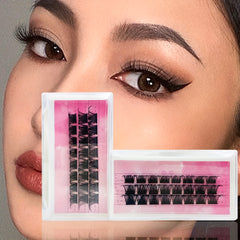 24 pcs Reusable Wispy False Eyelashes D Curl 14 16 18mm Mix DIY Lash Extension