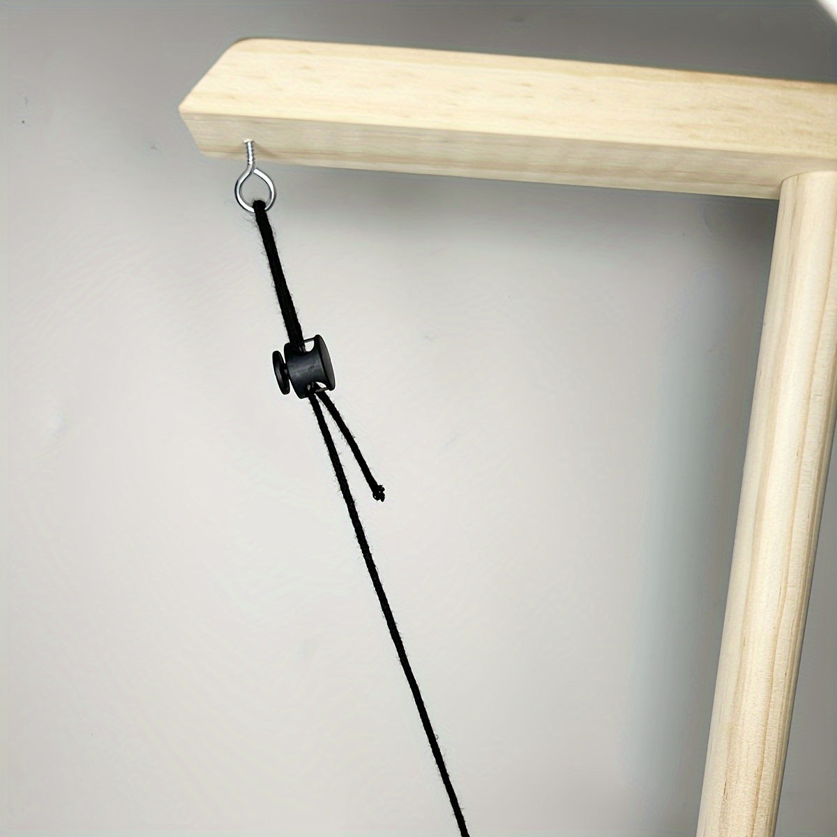 Adjustable Ring Toss Game for Adults - Wooden Hook