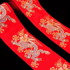 Cloud Bottom Lace Dragon Pattern Jacquard Fabric Ethnic Style Accessories