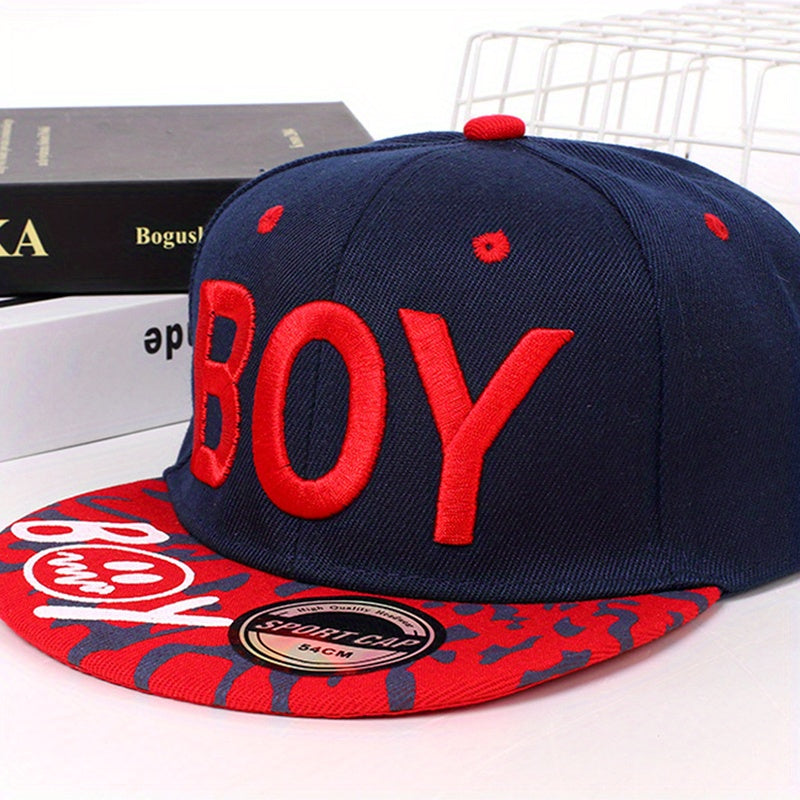 Boy Embroidery Unisex Baseball Cap Hip Hop Snapback Hat Adjustable