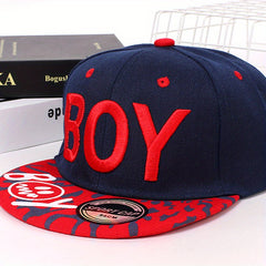 Boy Embroidery Unisex Baseball Cap Hip Hop Snapback Hat Adjustable