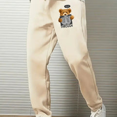 Bear X Ray Comfy Drawstring Joggers Men's Casual Breathable Pants