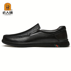 LAORENTOU Men's Leather Slip On Shoes for Driving Jogging