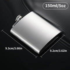 Portable Stainless Steel Liquor Hip Flask for Outdoor Adventures