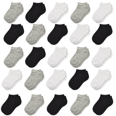 25 Pairs Boys Kids Breathable Short Socks Low Cut Ankle Socks Children's Socks