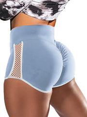 Women's Cut Out Skinny Shorts High Waist Yoga Shorts
