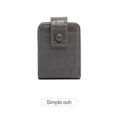 Mini Lipstick Bag with Mirror Crocodile Embossed Cosmetic Case