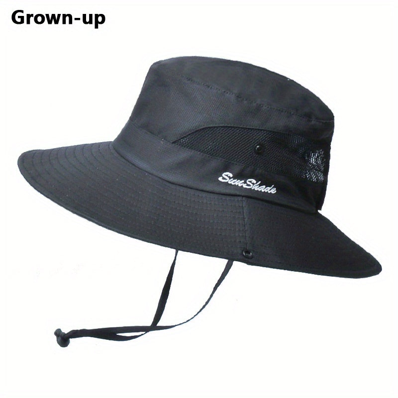 Candy Summer Sun Hat Breathable Foldable Ponytail Bucket Hat Sunscreen