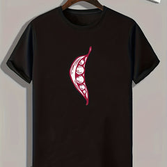 Men's Pease Print Graphic T-shirt for Summer