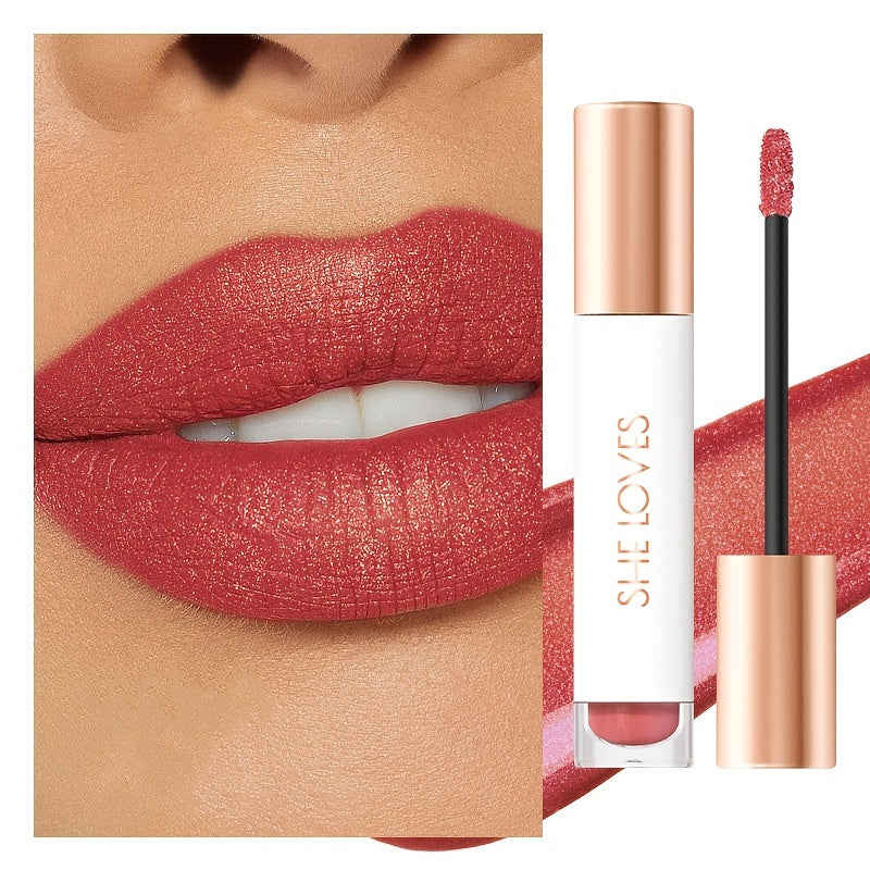 Glitter Liquid Lipsticks Matte Lip Glaze Waterproof Long Lasting Lip Gloss