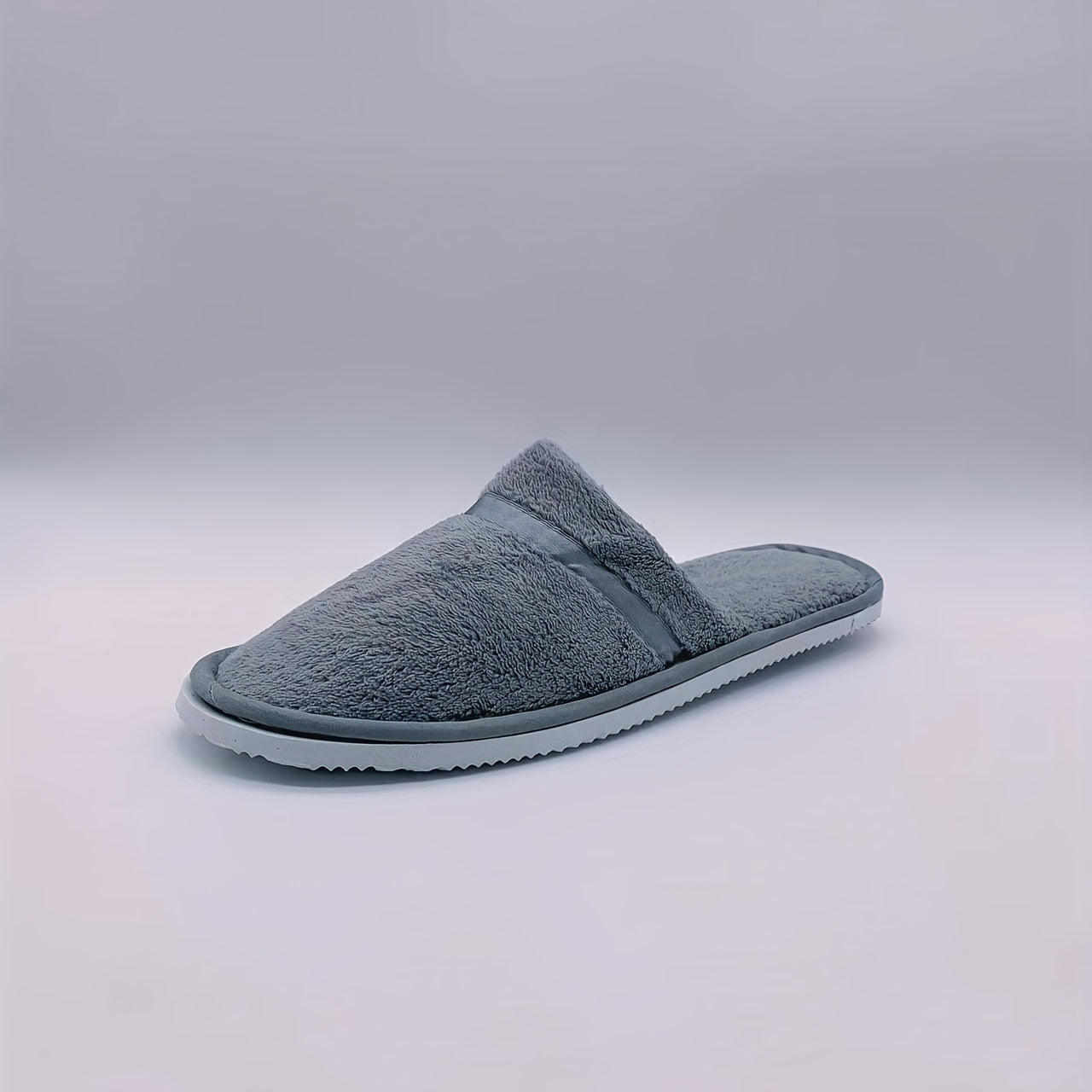 Men's Plush Disposable Spa Slippers Eco friendly Non Slip Home House Shoes