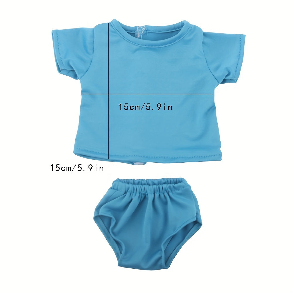 Doll T-Shirt Panties 2 Piece Set 18 Inch Doll Dress Up Costume