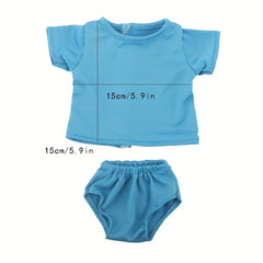 Doll T-Shirt Panties 2 Piece Set 18 Inch Doll Dress Up Costume