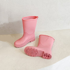 Women's Mid Calf Rain Boots Waterproof Non Slip Shoes