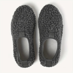 Furry House Shoes Girls Soft Non Slip Walking Shoes Indoor Autumn Winter