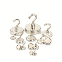 2pcs Heavy Duty Magnetic Hook Ultra Strong Neodymium Industrial Hook