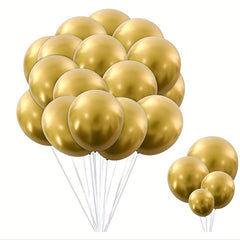 16pcs Latex Metal Balloons Wedding Birthday Party Decoration Supplies