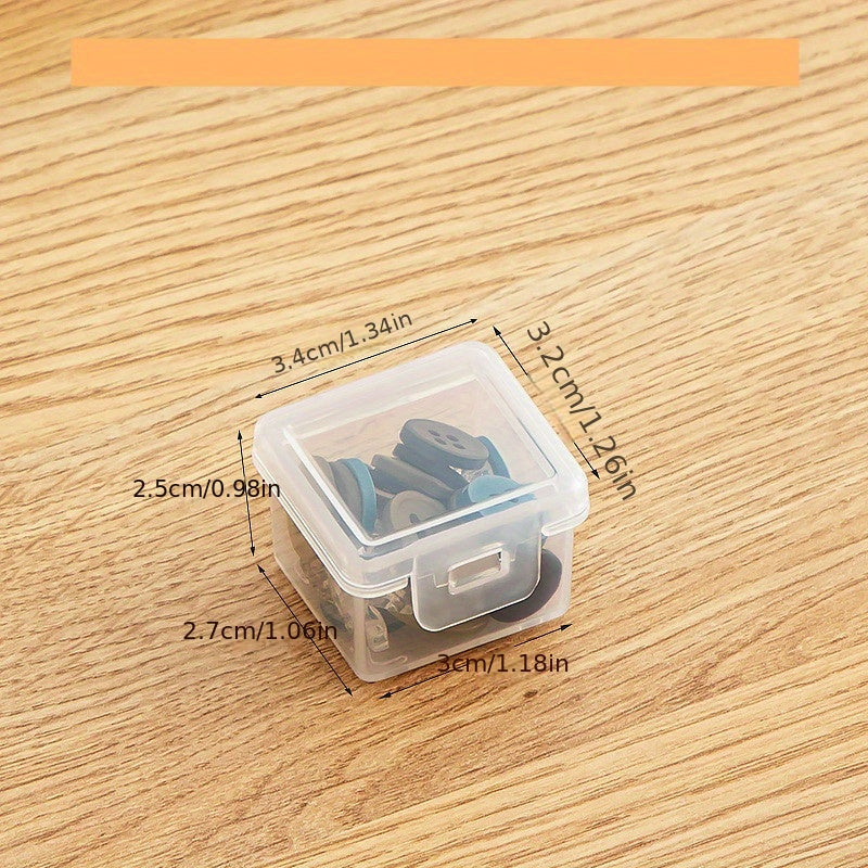 Mini Transparent Storage Box for Pills Earphones Jewelry