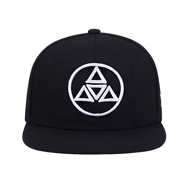 Embroidered Men's Hip Hop Flat Brimmed Hat