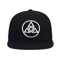 Embroidered Men's Hip Hop Flat Brimmed Hat