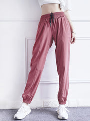 High Waist Yoga Pants w/ Drawstring, Comfy for Casual & Active Lifestyle